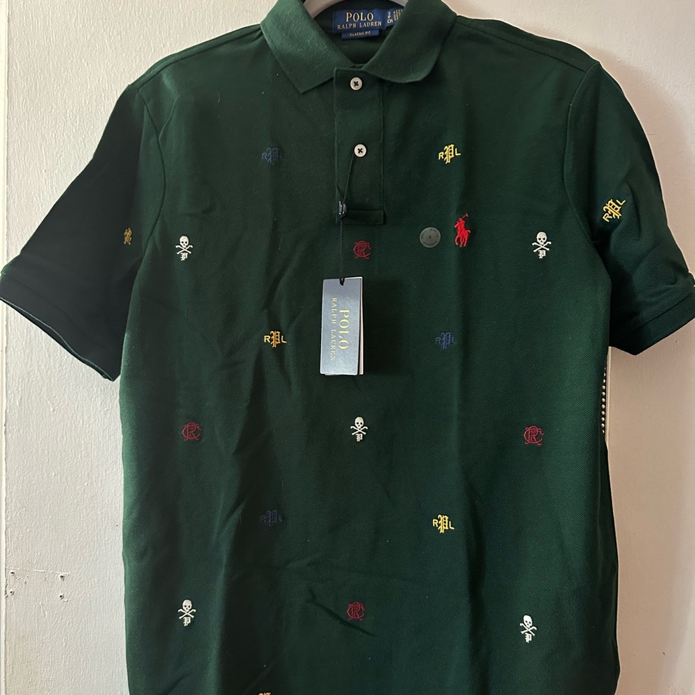 Polo by Ralph Lauren Dark Green Embroidered Polo Shirt